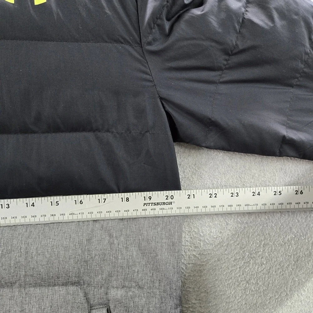 Under Armour Boys Jacket YXL‎ Black Colorblock Coldgear Activewear Puffer Logo